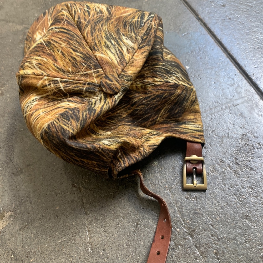 Vivienne Westwood Gold Label Unisex Hair Padded Hat w/ Leather Strap - Picture 2 of 5